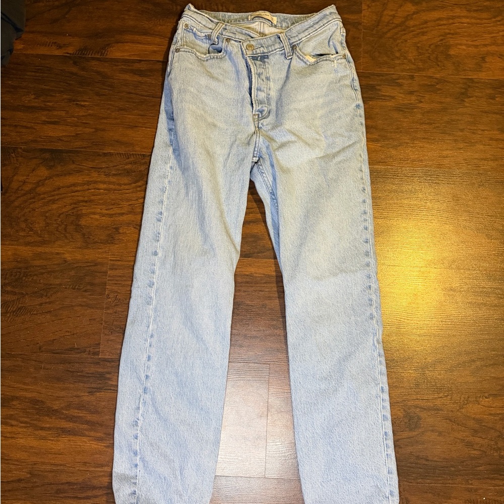 Abercrombie & Fitch Sky Blue Straight Leg Jeans